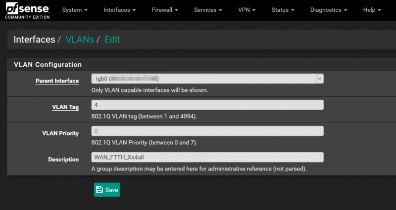 pfSense with routed IPTV and OpenVPN client for private internet access creating_vlans