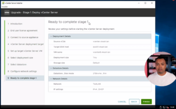 Upgrade VMware vCenter version 7 to version 8