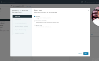 Move from standard vswtich to distributed vswitch on vsphere 8